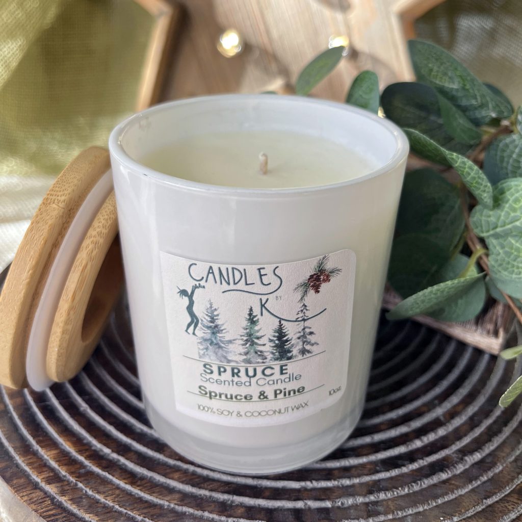 Spruce Scented Soy & Coconut Wax Candle